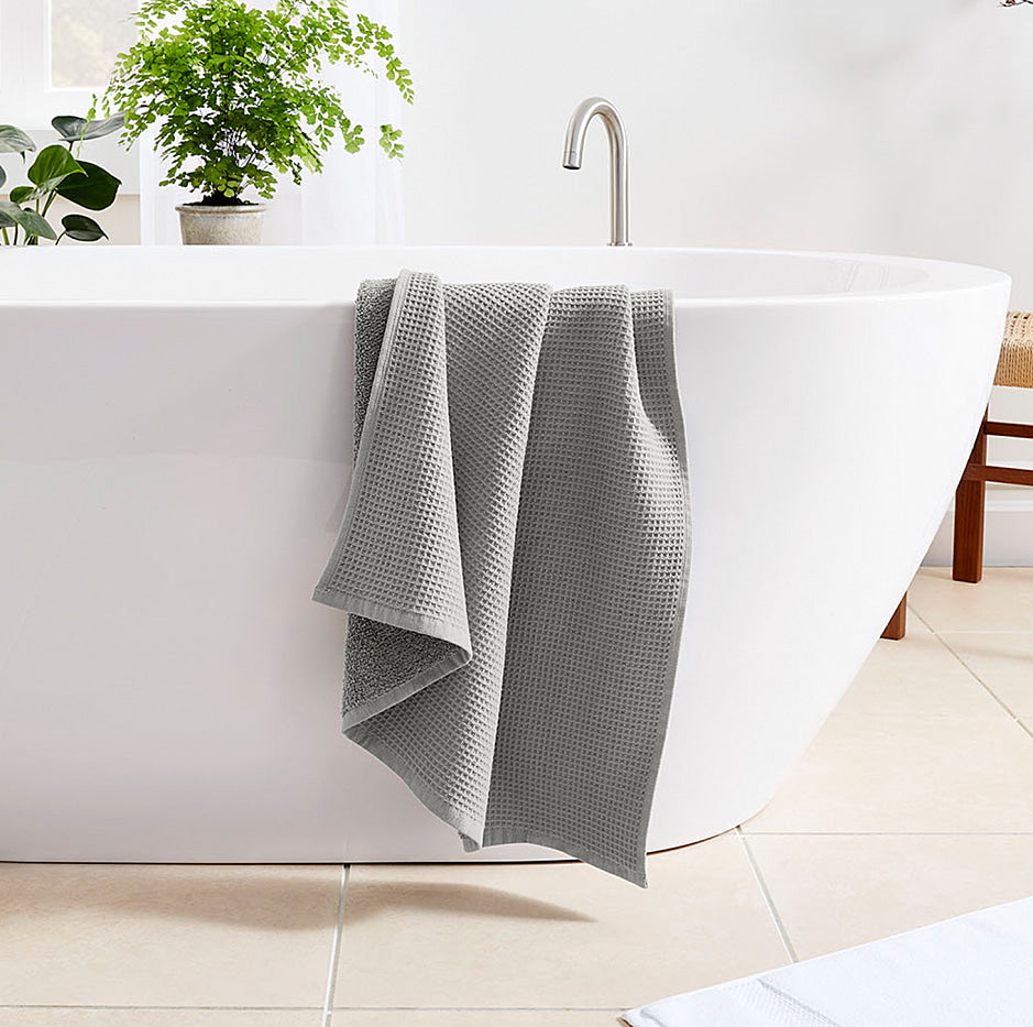 Waffle Terry Travel Towel | Quick-Dry Lightweight Bath Towel