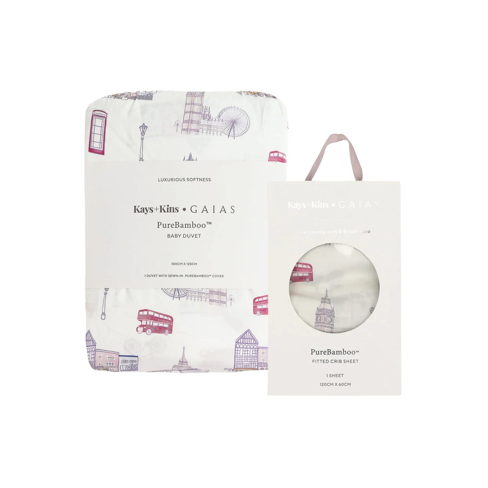 [Kays+Kins x GAIAS] PureBamboo™ Duvet + Fitted Crib Sheet Bundle Set