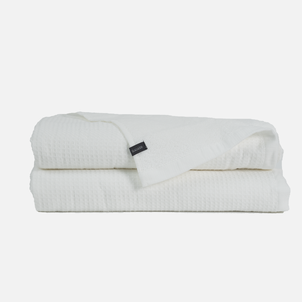 Waffle Terry Travel Towel | Quick-Dry Lightweight Bath Towel